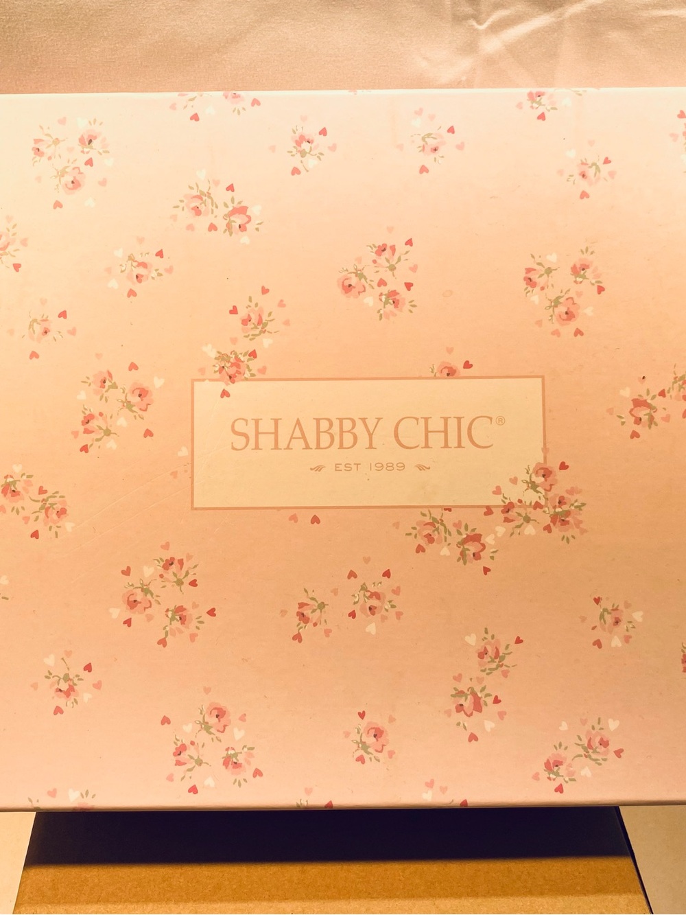 Shabby Chic Pink Floral Gift Box with Pajama Set and Other fun stuff